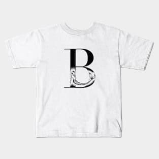 Mermaid Monogram B Kids T-Shirt